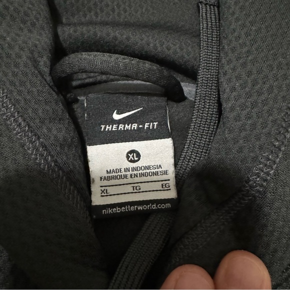 VTG Nike Therma Fit Hoodie Pullover Sweatshirt - Picture 4 of 4